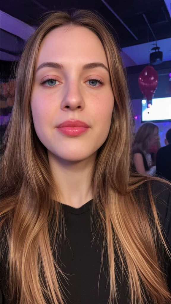 Asymmetric face — after full correction (example 2)