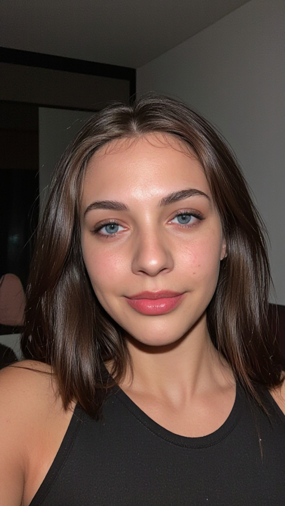 Asymmetric face — before (example 3)